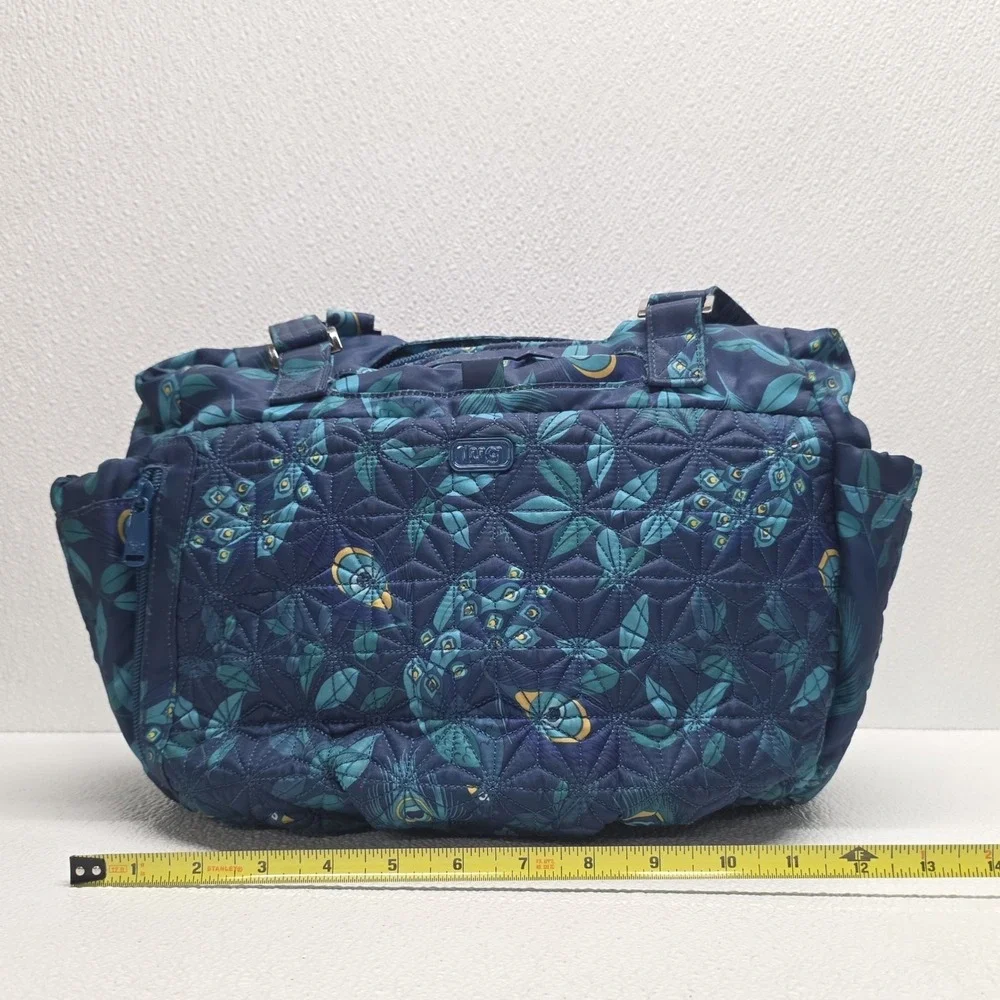 Lug Scuttle Peacock Blue Large Shoulder Bag Purse